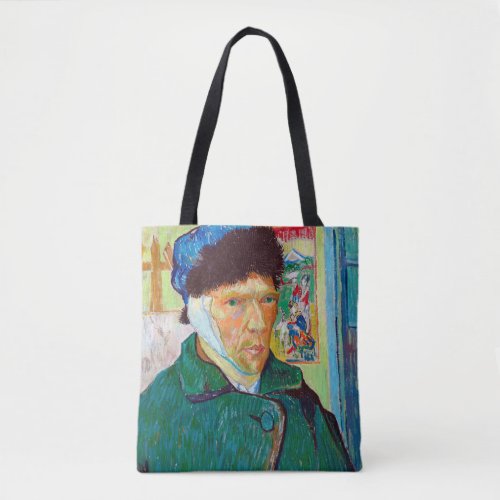 Self_Portrait With a Bandaged Ear Van Gogh Tote Bag