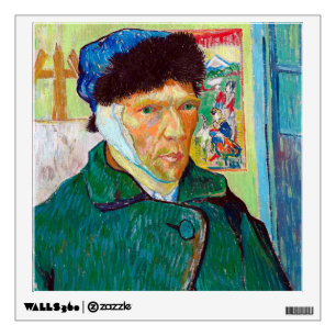 Self-Portrait With a Bandaged Ear, Van Gogh Wall Decal