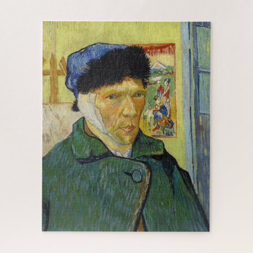 Self_Portrait With Bandaged Ear by  van Gogh Jigsaw Puzzle