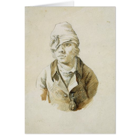 Self Portrait with Cap and Eye Patch Cards (Front)