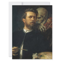 Self-Portrait With Death as a Fiddler (by Böcklin) Card