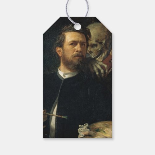 Self_Portrait With Death as a Fiddler by Bcklin Gift Tags