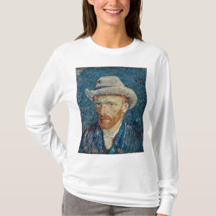 Self Portrait with Grey Felt Hat by Vincent van Go T-Shirt
