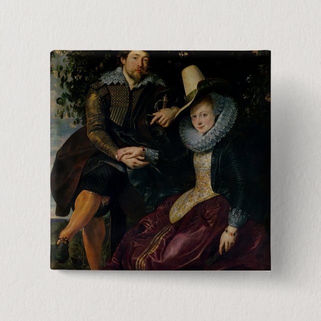 Self portrait with Isabella Brandt Button (Front)