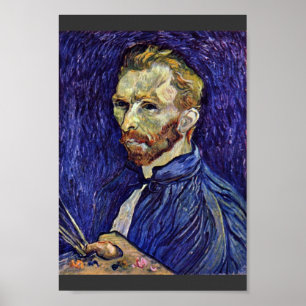 Self Portrait With Palette By Vincent Van Gogh Poster