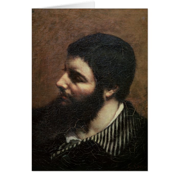 Self Portrait with Striped Collar Card