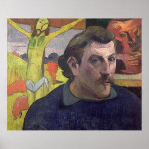 Self Portrait with the Yellow Christ, 1890 Poster