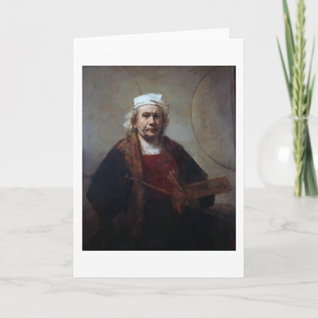 Self-Portrait with Two Circles, Rembrandt Card (Front)