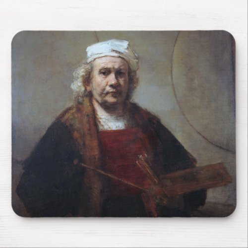 Self_Portrait with Two Circles Rembrandt Mouse Pad