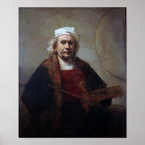 Self_Portrait with Two Circles Rembrandt Poster