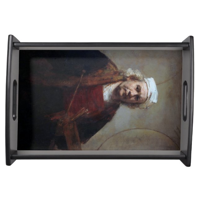 Self-Portrait with Two Circles, Rembrandt Serving Tray (Front)
