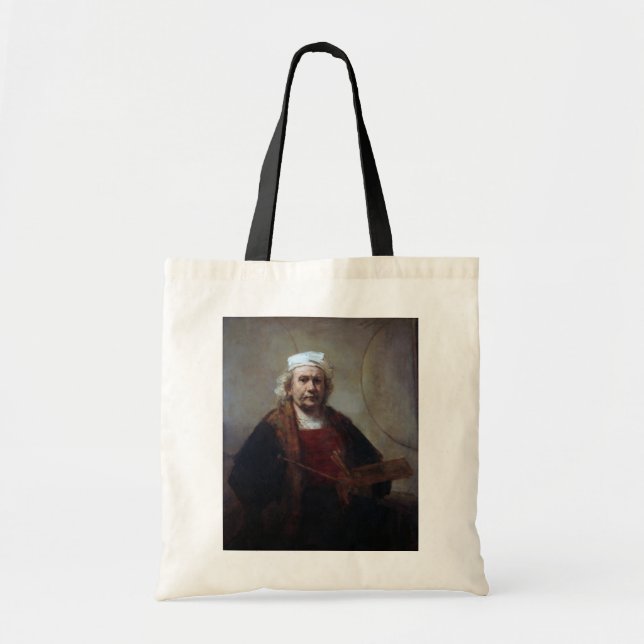 Self-Portrait with Two Circles, Rembrandt Tote Bag (Front)