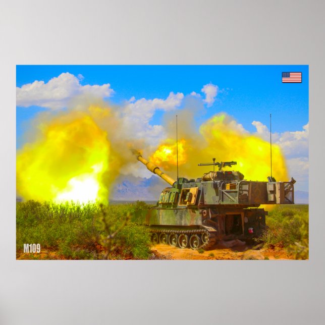 SELF-PROPELLED HOWITZER – M109 Paladin Poster (Front)