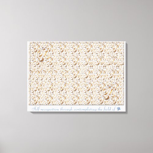 Self Recognition stereogram Canvas Print