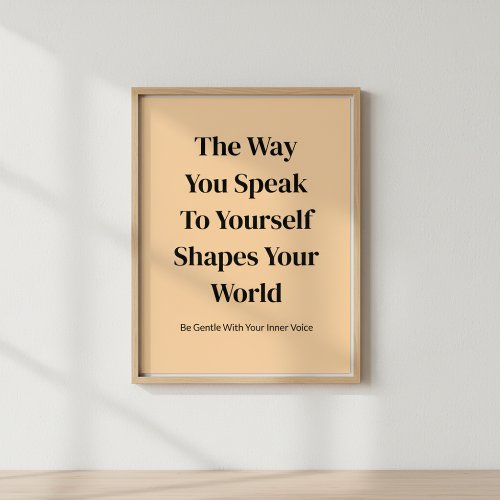 Self-Reflection Quote Typography Foam Board