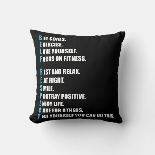 SELF_RESPECT _ Motivational Throw Pillow