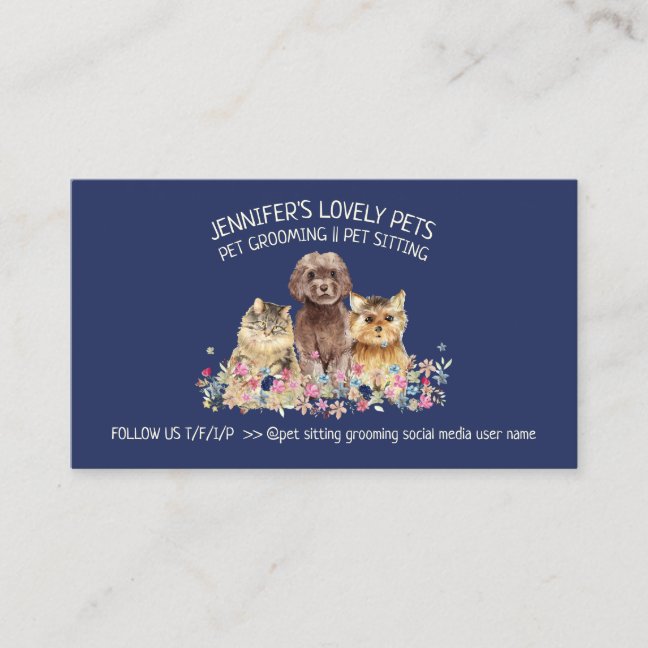 Self Serve Pet Wash Station Business Card