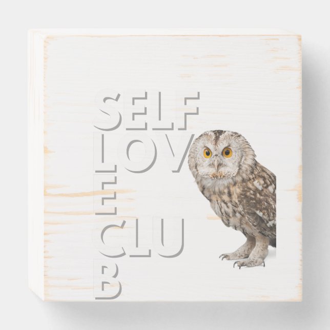 Self  wooden box sign (Front Horizontal)