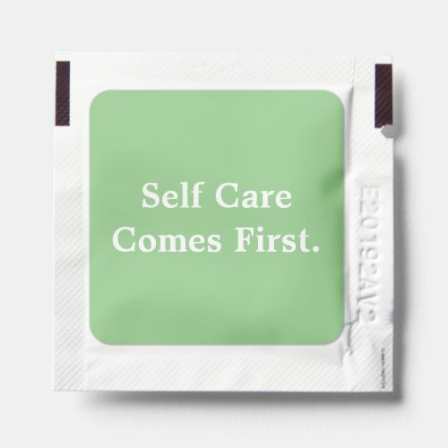 Selfcare Green Pastel Health Aid Personal Wipes Hand Sanitizer Packet