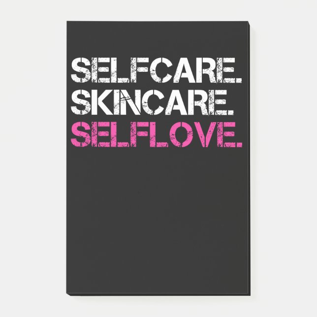 Selfcare Skincare Selflove Esthetician Post-it Notes (Front)