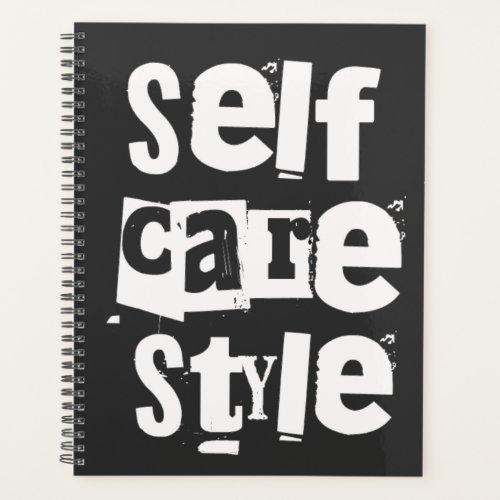 Selfcare style mental health positivity planner