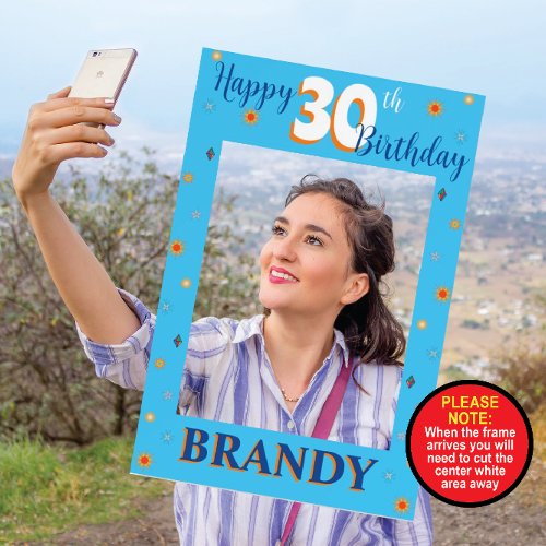 Selfie Birthday Frame With Your Text Foam Board