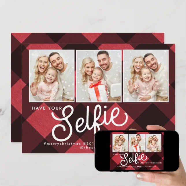 Selfie Christmas Card 