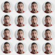 Selfie | Funny Birthday Bachelor Party Your Face Sticker at Zazzle