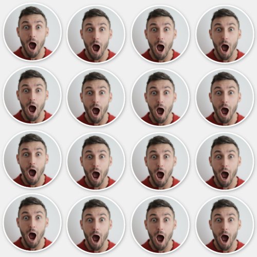 Selfie  Funny Birthday Bachelor Party Your Face Sticker