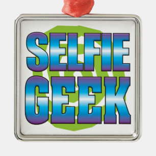 Selfie Geek v3 Metal Ornament