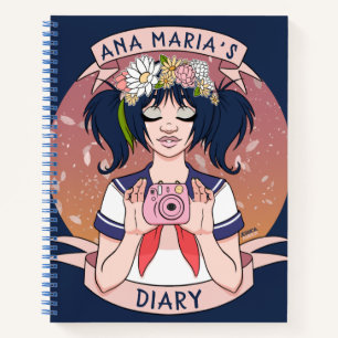 Selfie Girl Personal Diary Notebook