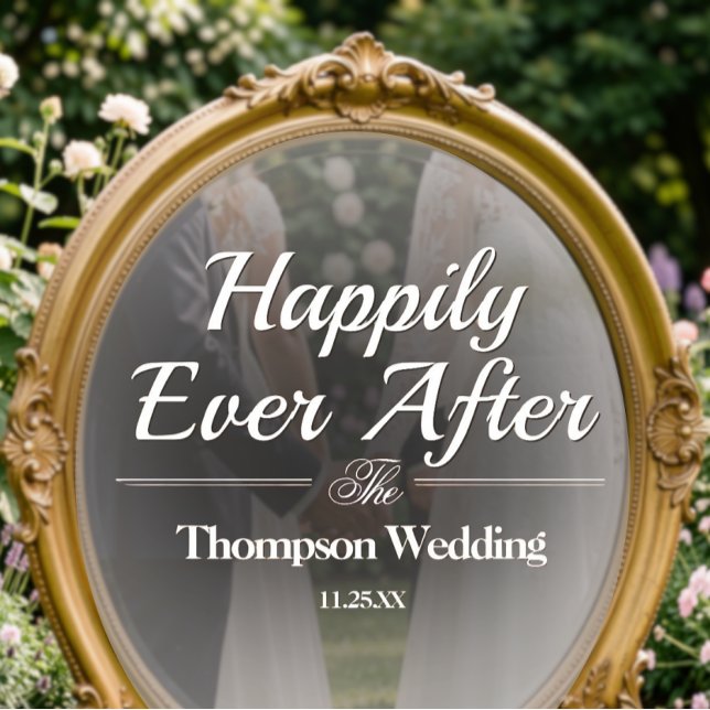 Selfie Mirror Decal - DIY Wedding Decoration (Mirror Decal - Custom DIY Wedding Decor)