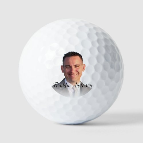Selfie Monogram Create Your Own Amazing Photo Golf Balls