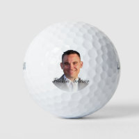 Selfie Monogram Create Your Own Photo Template Golf Balls