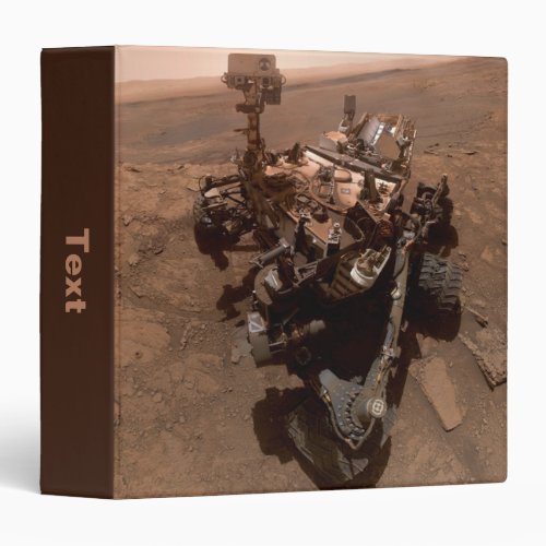 Selfie of Mars Curiosity Red Martian Landscape 3 Ring Binder