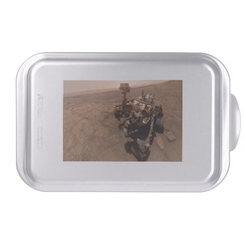 Selfie of Mars Curiosity Red Martian Landscape Cake Pan