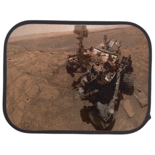 Selfie of Mars Curiosity Red Martian Landscape Car Floor Mat