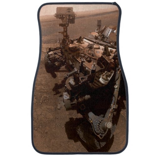 Selfie of Mars Curiosity Red Martian Landscape Car Floor Mat