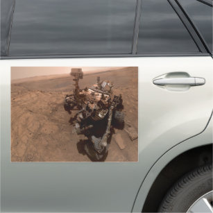 Selfie of Mars Curiosity Red Martian Landscape Car Magnet