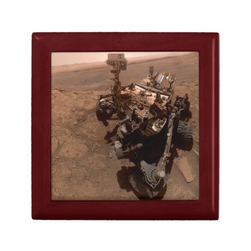 Selfie of Mars Curiosity Red Martian Landscape Gift Box