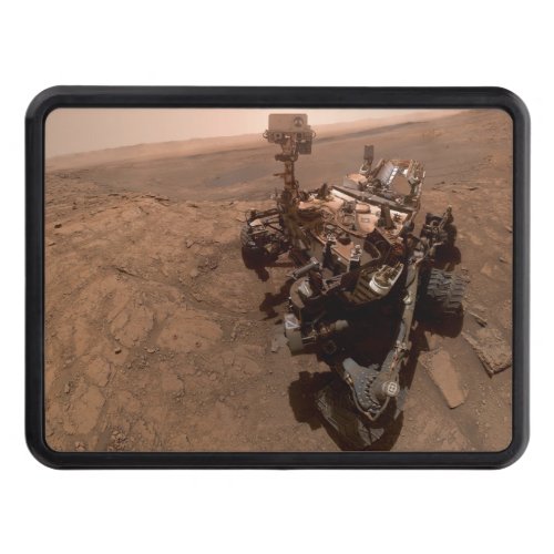 Selfie of Mars Curiosity Red Martian Landscape Hitch Cover