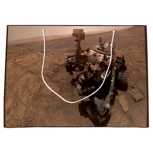Selfie of Mars Curiosity Red Martian Landscape Large Gift Bag