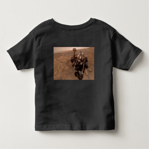 Selfie of Mars Curiosity Red Martian Landscape Toddler T_shirt