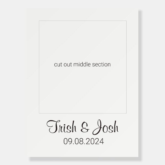 Selfie Photo Booth Prop Frame Wedding Shower Foam Board