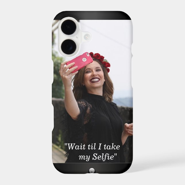 Selfie Photo  iPhone Case (Back)