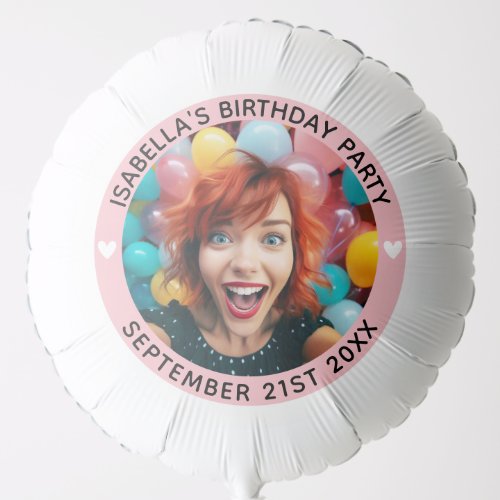 Selfie Photo Upload  Your Face Fun Party Balloon