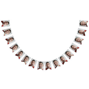 Selfie Photo Upload   Your Face Fun Party Bunting Flags