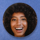 Selfie Photo Upload | Your Face Fun Party Button<br><div class="desc">A fun template to upload your photo for super fun party decor or birthday gift! Simply add your photo to make your own custom bespoke design for any party,  celebration or special occasion!</div>