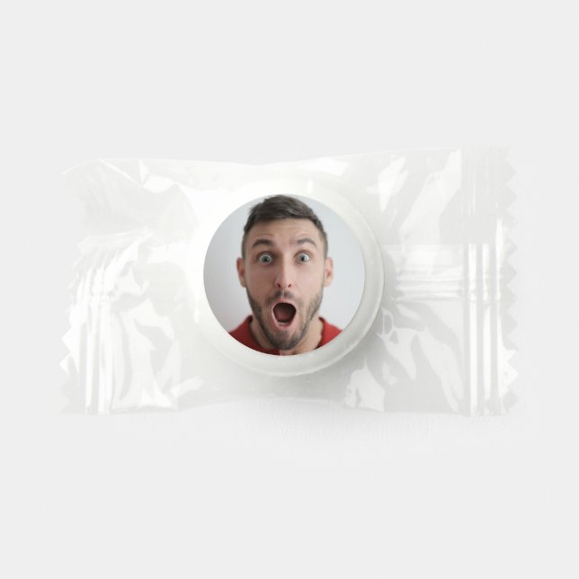 Selfie Photo Upload | Your Face Fun Party Life Saver® Mints (Front)