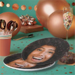 Selfie Photo Upload | Your Face Fun Party Paper Plates<br><div class="desc">A fun template to upload your photo for super fun party decor or birthday gift! Simply add your photo to make your own custom bespoke design for any party,  celebration or special occasion!</div>
